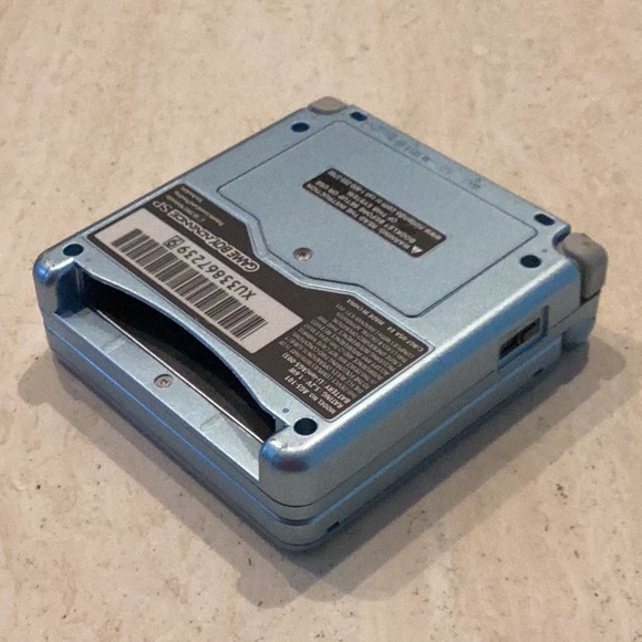 Nintendo Game Boy Advance SP Console Backlit & Charger AGS-101 Back Lit Blue - Picture 14 of 16